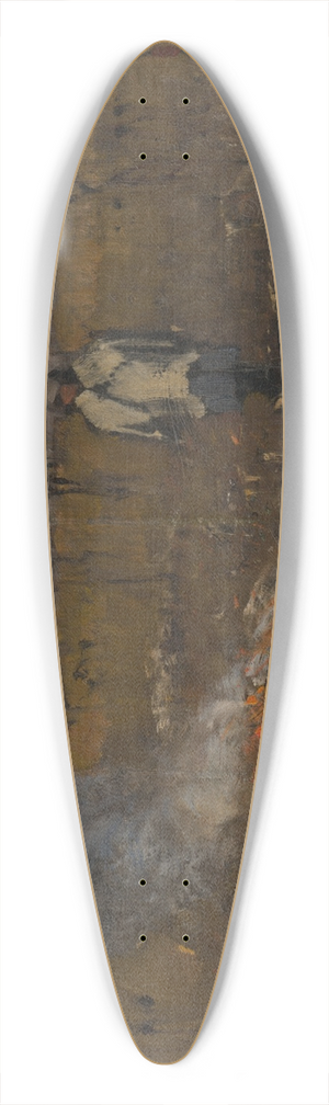 Ladislav Mednynszky - Autumn Fire 39.3 inch art pintail longboard deck