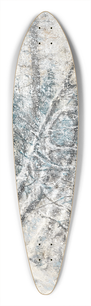 Ladislav Mednynszky - A Wintry Forest 39.3 inch art pintail longboard deck
