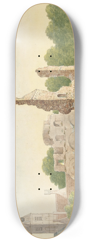 Gerardus Johannes Verburgh - De rune van de Abdij van Rijnsburg 8.25 inch art skate deck