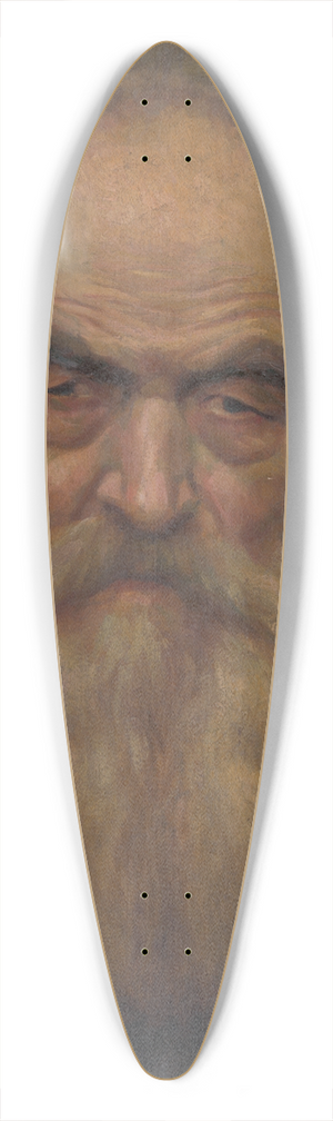 Ladislav Tresko - Head Study of an Old Man with a Beard 39.3 inch art pintail longboard deck