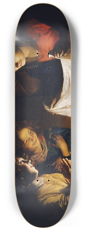 Gerard van Honthorst - Adoration of the Child 8.25 inch art skate deck Gerard van Honthorst - Adoration of the Child 8.25 inch art skate deck