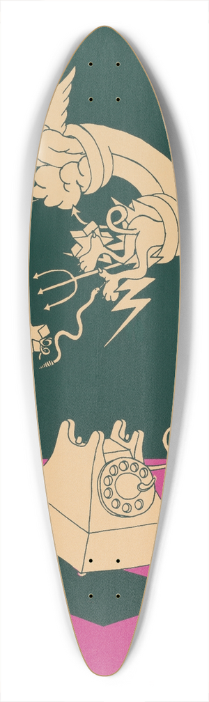 Lanny Sommese - Call 344-8247 for help 39.3 inch art pintail longboard deck