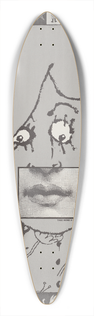 Lanny Sommese - Take home a smile 39.3 inch art pintail longboard deck