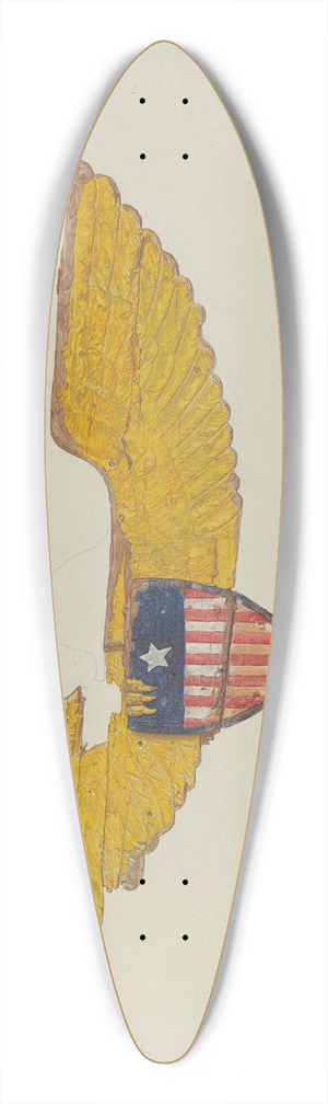 Laura Bilodeau - Stern Piece 39.3 inch art pintail longboard deck