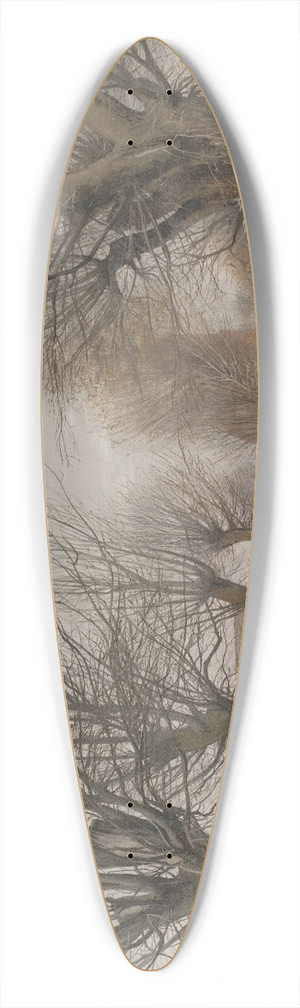 Laurits Andersen Ring - A Road near Vinderd, Zealand 39.3 inch art pintail longboard deck