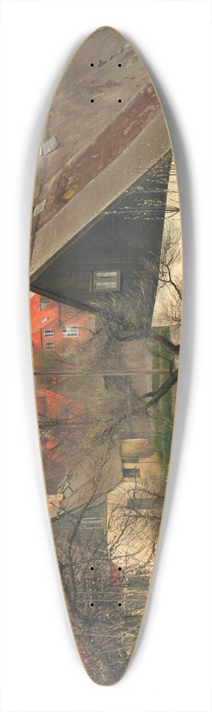 Laurits Andersen Ring - Sankt Jrgensbjerg 39.3 inch art pintail longboard deck