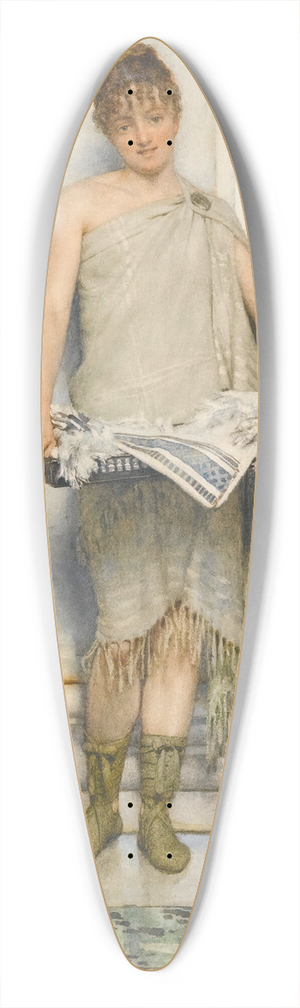 Lawrence Alma-Tadema - A Balneatrix 39.3 inch art pintail longboard deck