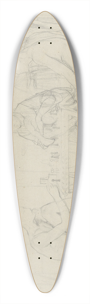 Lawrence Alma-Tadema - Egyptisch spel 39.3 inch art pintail longboard deck