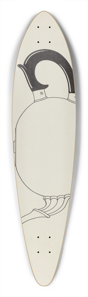 Lawrence Flynn - Silver Teapot 39.3 inch art pintail longboard deck