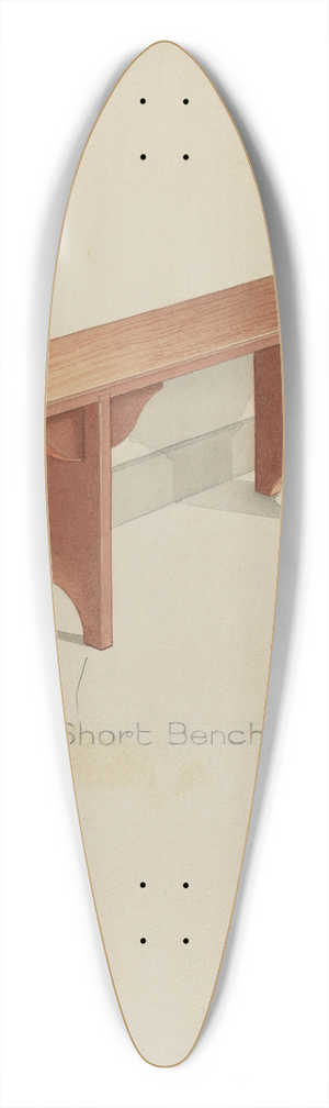 Lawrence Foster - Shaker Short Bench 39.3 inch art pintail longboard deck
