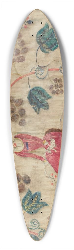 Lawrence Peterson - Crewel Embroidered Valance 39.3 inch art pintail longboard deck
