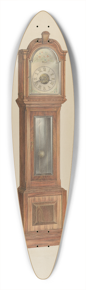 Lawrence Phillips - Clock 39.3 inch art pintail longboard deck