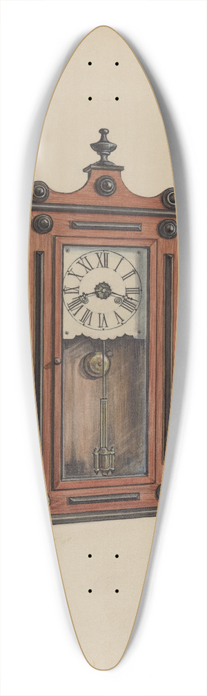 Lawrence Phillips - Clock 39.3 inch art pintail longboard deck