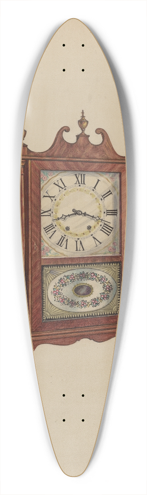 Lawrence Phillips - Clock 39.3 inch art pintail longboard deck