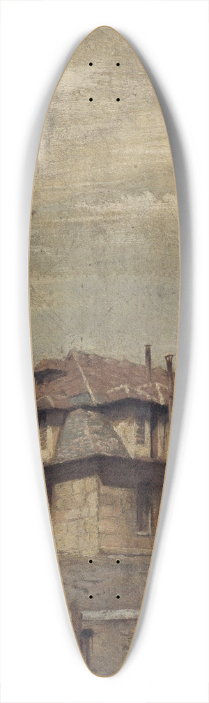 Lazar Meyer - La Prison Saint-Lazare 39.3 inch art pintail longboard deck