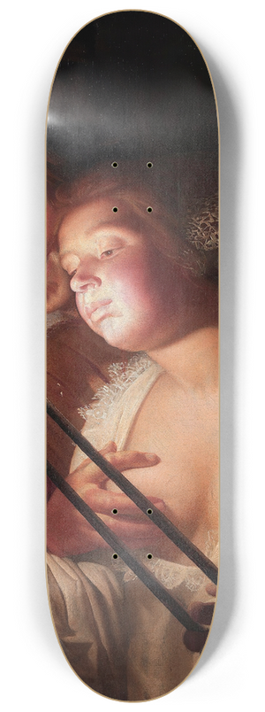Gerard van Honthorst - The Soldier and the Girl 8.25 inch art skate deck