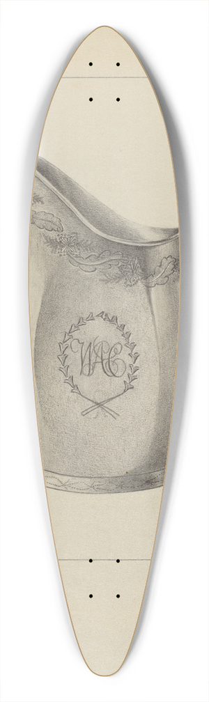 Leo Drozdoff - Silver Creamer 39.3 inch art pintail longboard deck