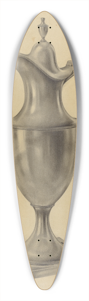 Leo Drozdoff - Silver Hot Water Pot 39.3 inch art pintail longboard deck