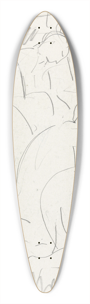Leo Gestel - De Oogst, boeren werkend op het land 39.3 inch art pintail longboard deck