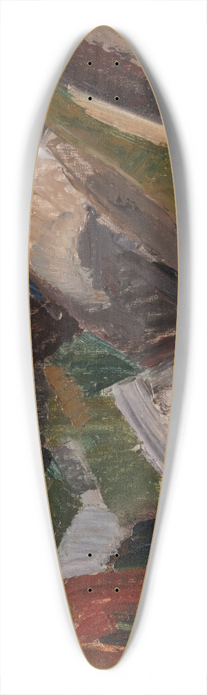 Leo Gestel - Landscape 39.3 inch art pintail longboard deck