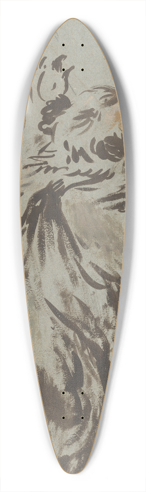 Leonaert Bramer - Studies of a Bear 39.3 inch art pintail longboard deck