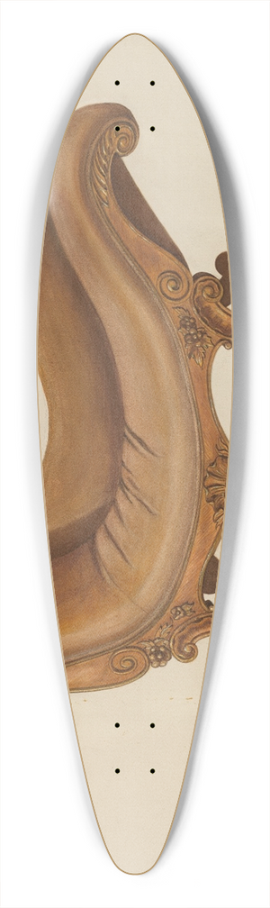 Leonard Battee - Gentlemens Smoking Lounge 39.3 inch art pintail longboard deck
