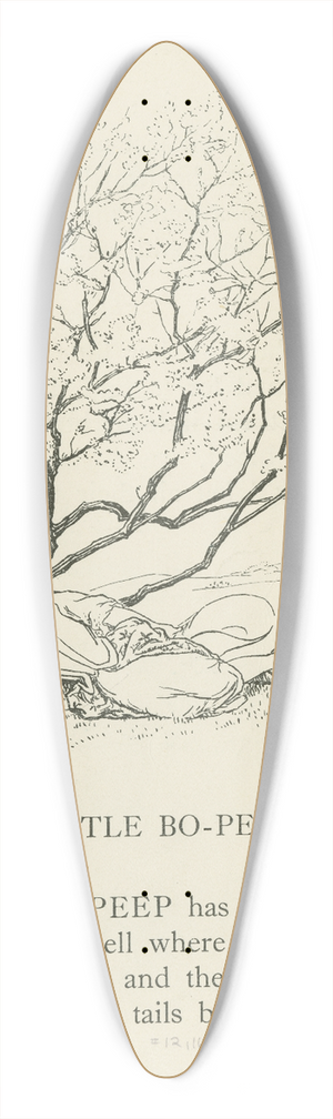 Leonard Leslie Brooke - Little Bo-Peep 2 39.3 inch art pintail longboard deck