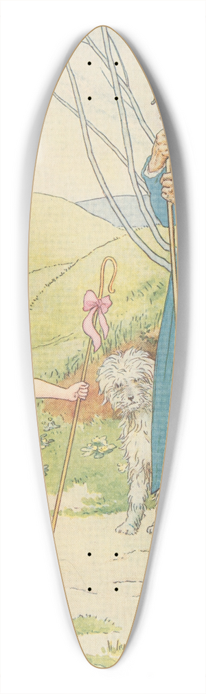 Leonard Leslie Brooke - Little Bo-Peep. 39.3 inch art pintail longboard deck
