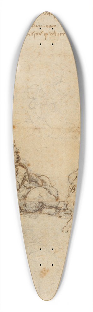 Leonardo da Vinci - Studies for the Christ Child with a Lamb 39.3 inch art pintail longboard deck