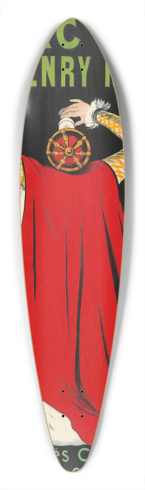 Leonetto Cappiello - Cognac Henry Mounier 39.3 inch art pintail longboard deck