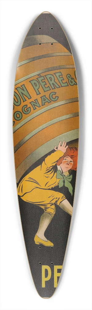 Leonetto Cappiello - Cognac Pellisson 39.3 inch art pintail longboard deck