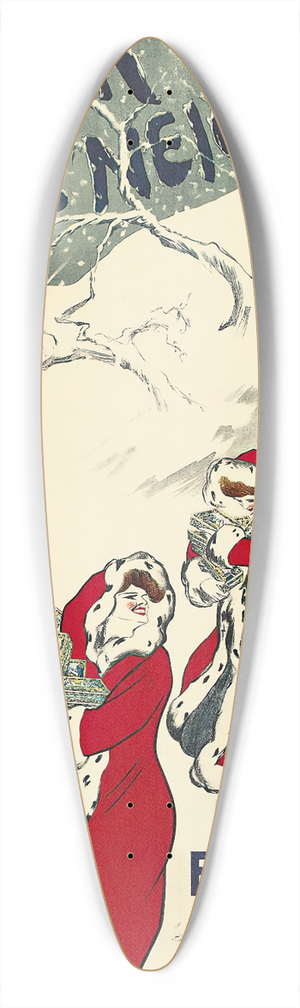 Leonetto Cappiello - Fleur Des Nieges 39.3 inch art pintail longboard deck