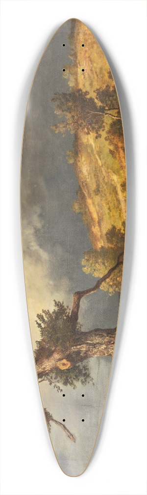 Leon Richet - Thunderstorms near Fontainebleau 39.3 inch art pintail longboard deck