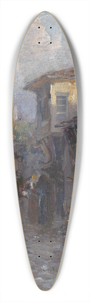 Leontine von Littrow - Sdliche Dorfstrae 39.3 inch art pintail longboard deck
