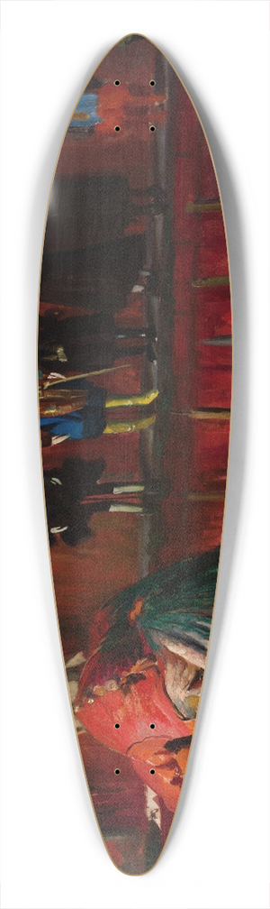Leon Wyczkowski - Puppet Show 39.3 inch art pintail longboard deck