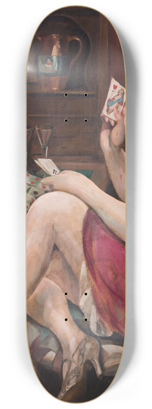 Gerda Wegener - Queen of Hearts  Portrait of Lili 8.25 inch art skate deck