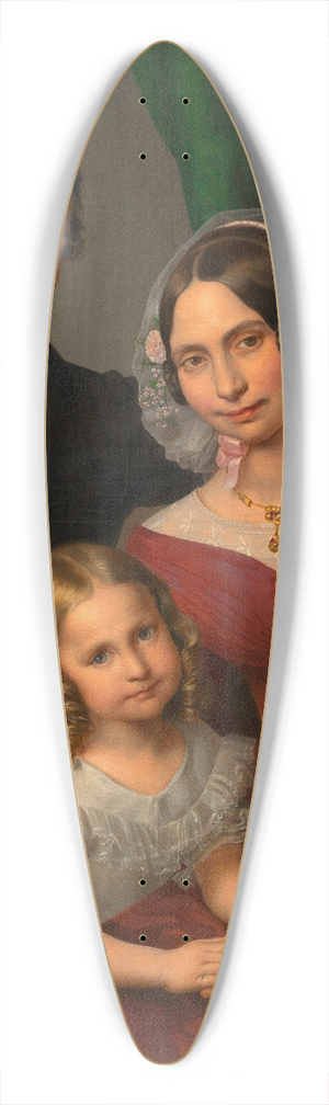 Leopold Kupelwieser - Familie Lssl 39.3 inch art pintail longboard deck