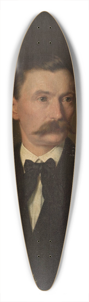 Leopold Lffler - Self-portrait 39.3 inch art pintail longboard deck