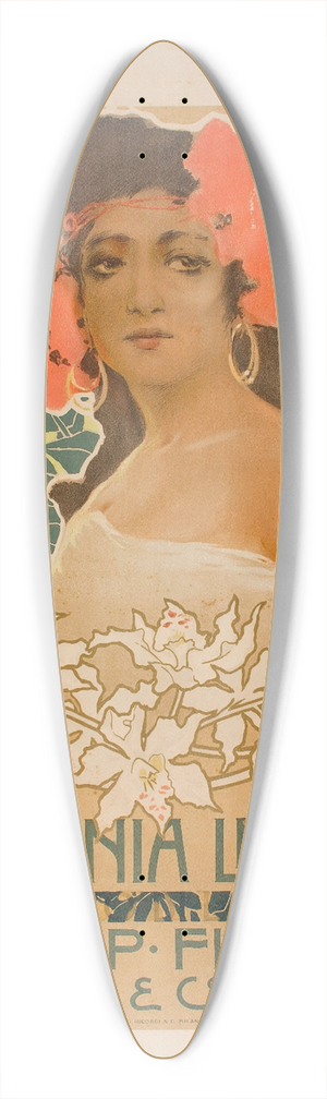 Leopoldo Metlicovitz - La Colonia Libera 39.3 inch art pintail longboard deck