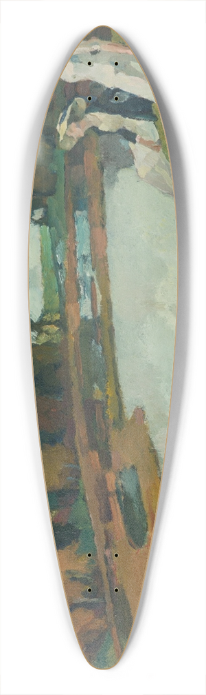 Leo Putz - Fhn, Kampenwand, Chiemsee 39.3 inch art pintail longboard deck