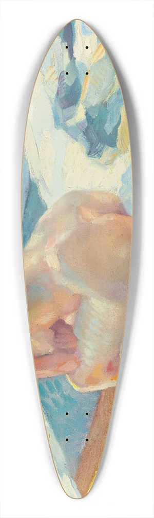 Leo Putz - Im Kahn (The Rowboat) 39.3 inch art pintail longboard deck
