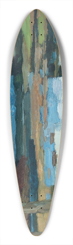 Leo Putz - Kampenwand (Chiemsee) 39.3 inch art pintail longboard deck