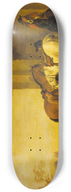 Abraham Van Calraet - Halt at an Inn 8.25 inch art skate deck Abraham Van Calraet - Halt at an Inn 8.25 inch art skate deck