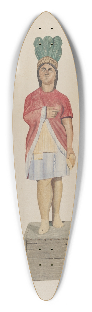 LeRoy Griffith - Cigar Store Indian 39.3 inch art pintail longboard deck