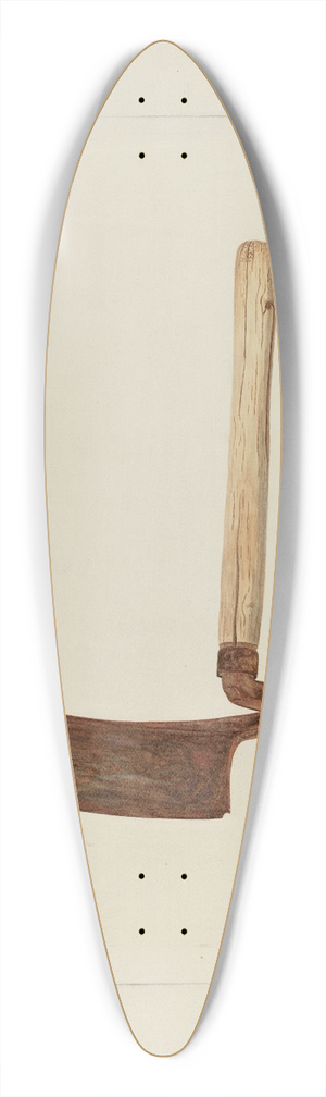 LeRoy McCarrel - Spoke Cutter 39.3 inch art pintail longboard deck
