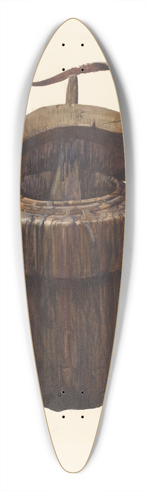 Leslie Macklem - Bucket 39.3 inch art pintail longboard deck