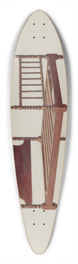 Leslie Macklem - Doll Cradle 39.3 inch art pintail longboard deck