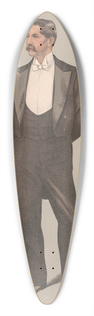 Leslie Matthew Ward - Americans. A Diplomatic Cousin. Mr. Henry White. 16 March 1899 39.3 inch art pintail longboard deck