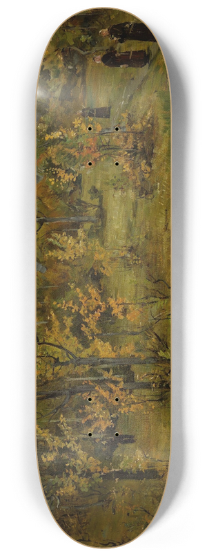 Gerhard Munthe - Autumn Landscape, ylo 8.25 inch art skate deck