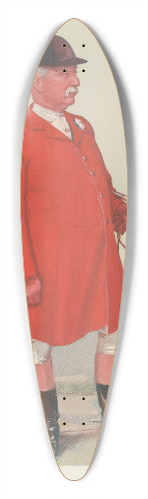 Leslie Matthew Ward - Fox Hunters. The Master of the Heythrop. Mr. Albert Brassey. 15 March 1906 39.3 inch art pintail longboard deck